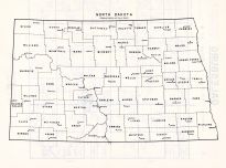 State Map, Traill County 1958